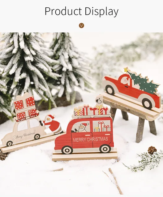 New Christmas Wooden Car Decorations Christmas Tree Ornaments Christmas  Home Decorations Festival Supplies New Year Gifts Party - Christmas Pendant  & Drop Ornaments - AliExpress