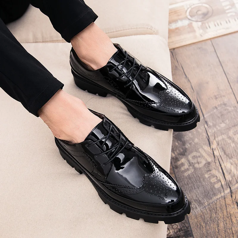 men's casual shoes breathable leather loafers business office shoes men's driving moccasin shoes comfortable slippery shoes