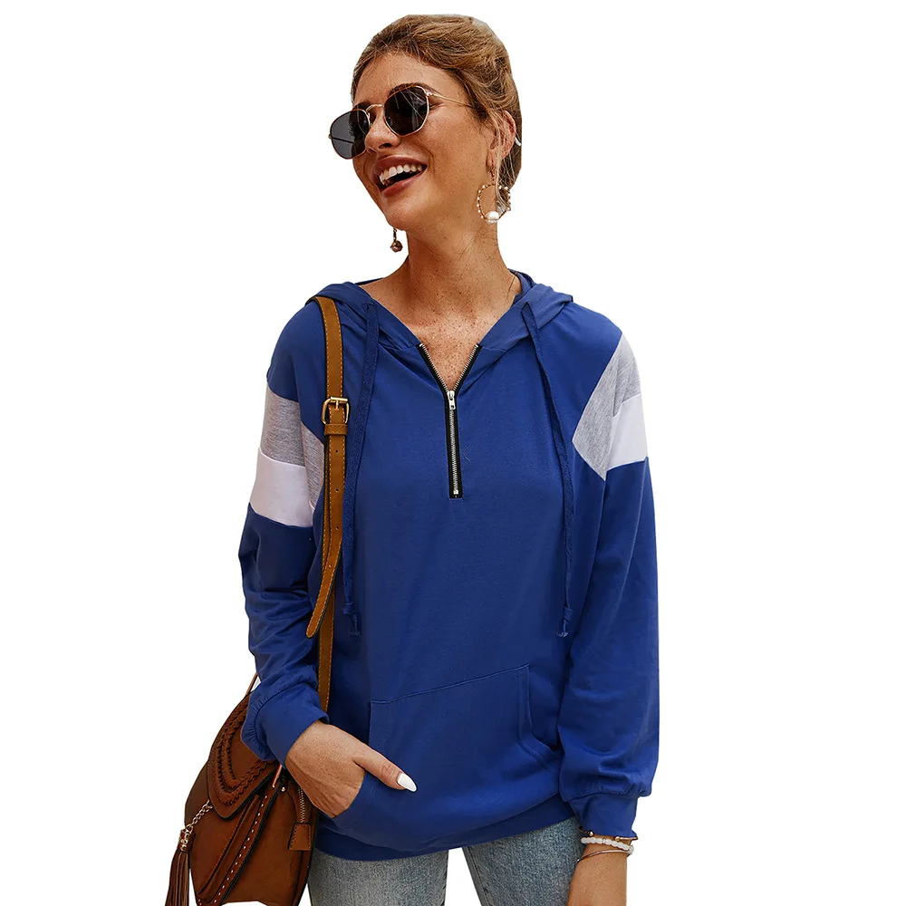 

Korean Hoodies Sweatshirts Womens Clothing Patchwork Hooded Tracksuit Jogging Sweat Femme Autumn 2019 Promotion Free Shiping