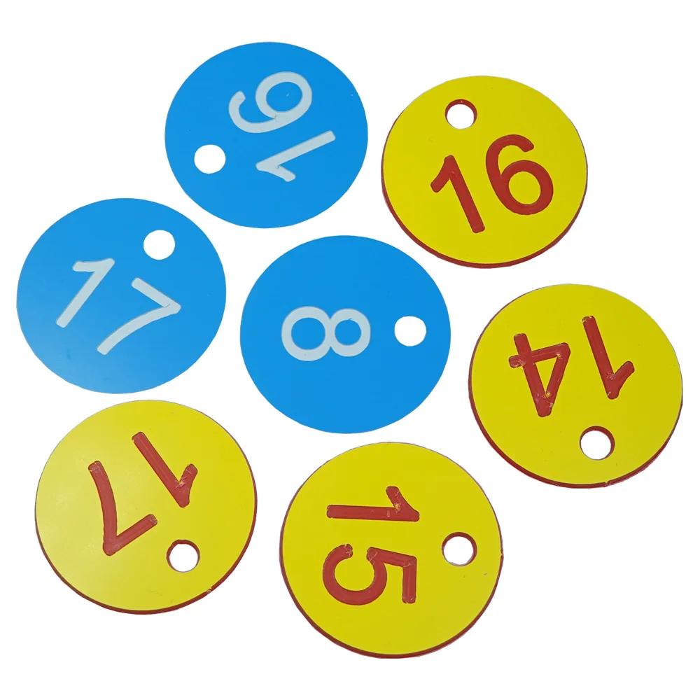 Round Number Tag Beekeeping Beehive Husbandry Farm Numbered Label Livestock Breeding Animal Markers Classification Sign