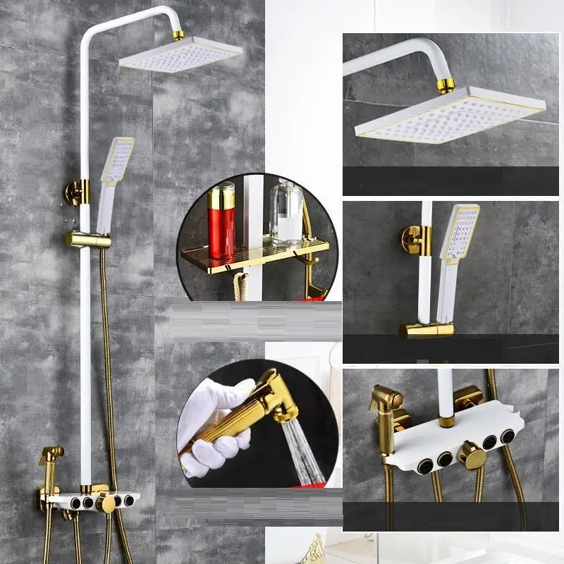 Douchette Banheiro Choveiro Columna Панель Conjunto De углублённые встраиваемые Preto Duschset Chuveiro Eletrico душ Ducha Ванная комната душа - Цвет: Number 14