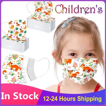 

50/100 Child Kids Disposable Masks Cartoon 3 Layer Anti-Dust Medical Mask Safe Breathable Surgical Face Mouth Mask In Stock