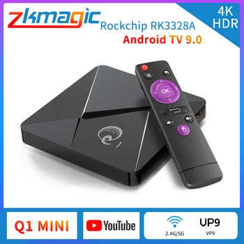 

mini Q1 Android 9.0 TV Box Q1 Mini Smart tv box Rockchip RK3328A 2GB 16GB Media Player Google Play 2.4 WiFi Android TV Box