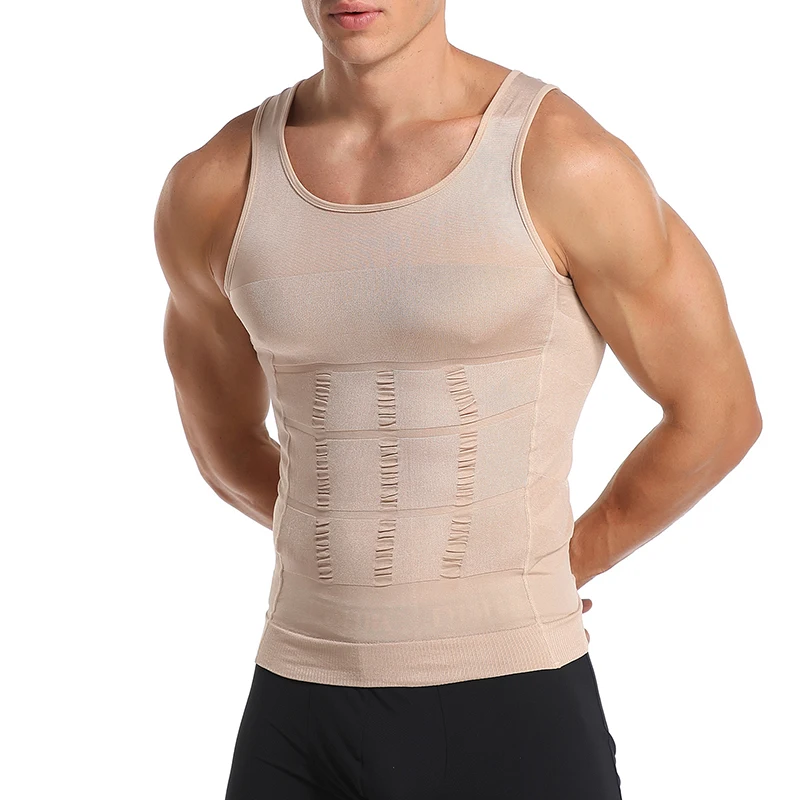 Men Roc Bodywear Mens Slimming Body Shaper Compression Shirt Slim Fit