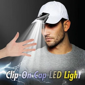 

Clip-On Cap LED Light LED Headlamp Ultra Bright Cap Hat Light Hands-Free Sensor Rechargeable Waterproof Hatlight