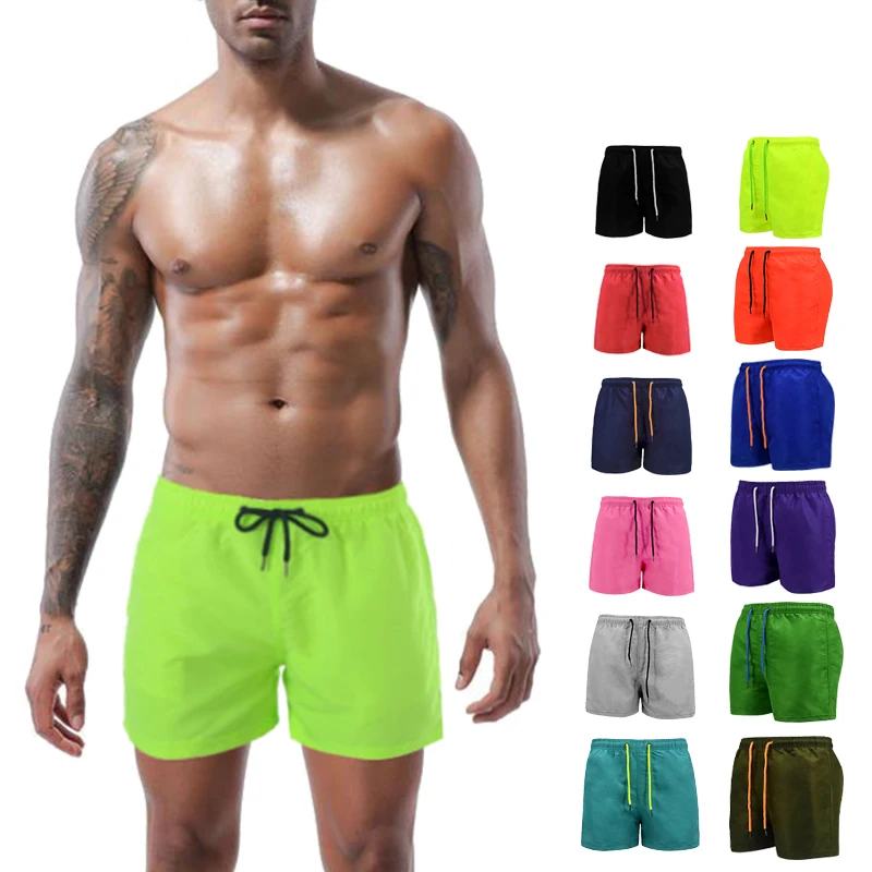 Pantalones cortos de playa para hombre, Shorts de verano, transpirables, de secado rápido, para surfear, hasta el muslo, S-4XL de talla grande