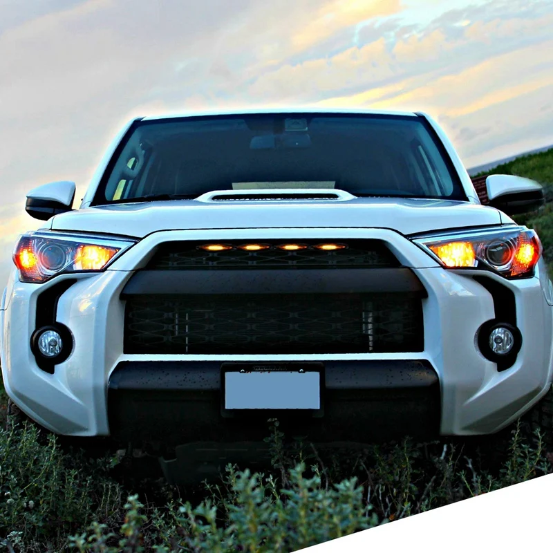 4 шт. светодиодные янтарные огни для Toyota 4runner TRD Pro- решетка, включая SR5, TRD внедорожный, ограниченный, TRD Pro