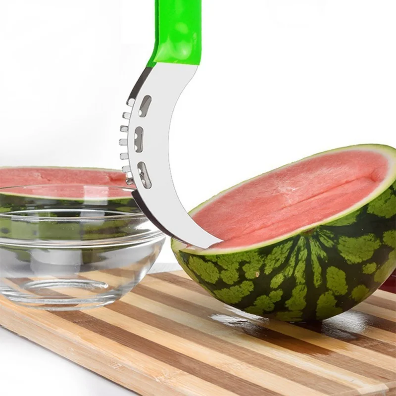 2PCS Watermelon Slicer Watermelon Scoop With Carving Knife Household Fruit Tool Set Utensils For Chef
