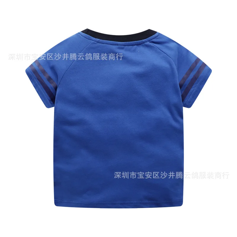 Г., летний стиль, международная торговля, Детская футболка с короткими рукавами для мальчиков летняя детская футболка из чистого хлопка с рисунком