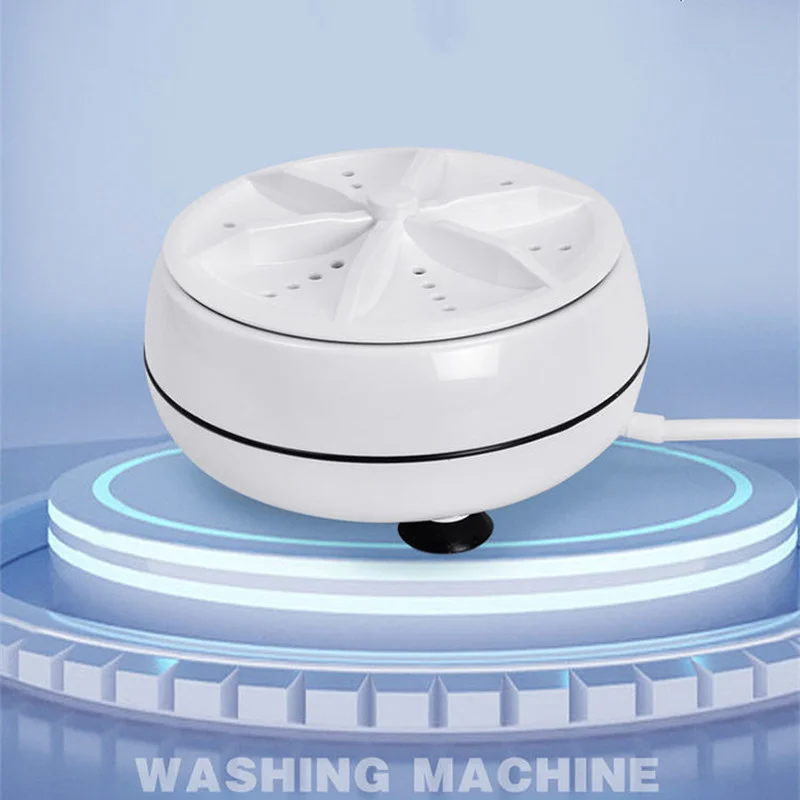 Lazy Foldable Mini Washing Machine Small Ultrasonic Vibration Portable Dishwasher Ultrasonic Turbo Washing Machine