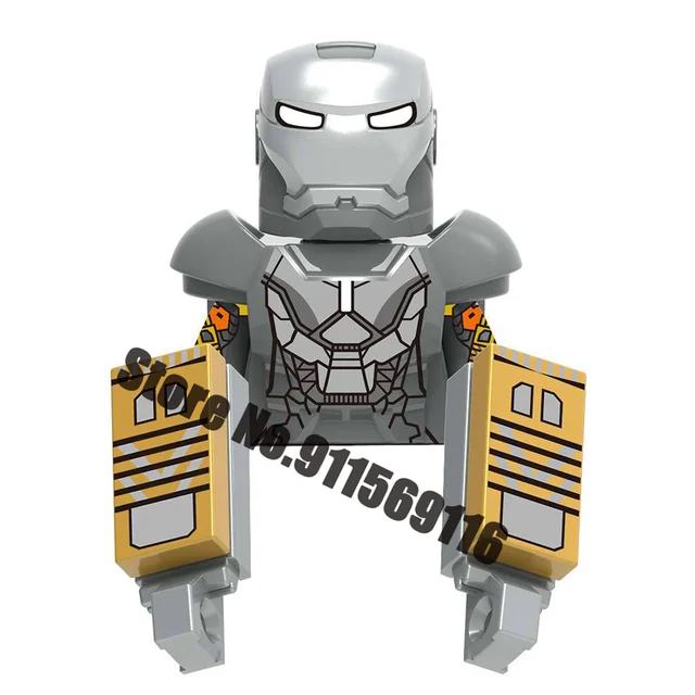 Superhero Iron Man Building Blocks Bricks Pepper Ultron Tony Stark Mark War Machine Action Figures Kids Toys Christmas Gifts H-X1221