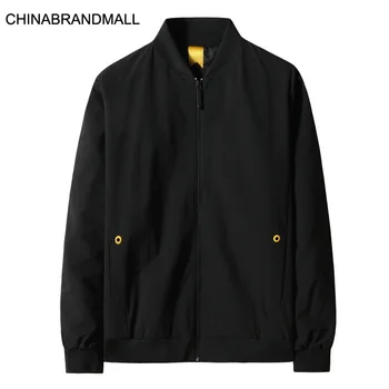 

Autumn Men Plus Fat Plus Size Baseball Collar Jacket Male Fat Man Leisure Coat