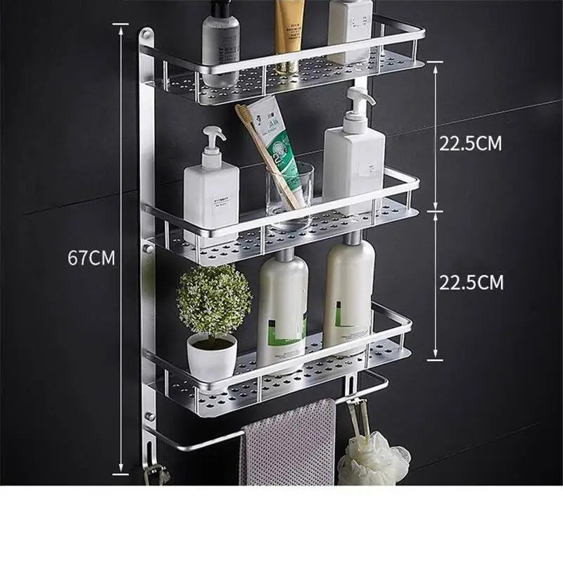 MODEL S Estanteria держатель Porta шампунь настенная фен для волос Badezimmer Etagere Banheiro Salle De Bain полки для ванной комнаты Органайзер - Цвет: MODEL S