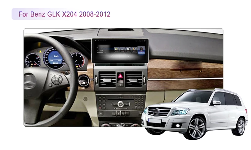 10,2" android 9,0 автомобильный мультимедийный плеер для Mercedes benz GLK X204 2008-2013 автомобильный Аудио Стерео Авторадио wifi uSB 4 Гб ram 32 Гб rom