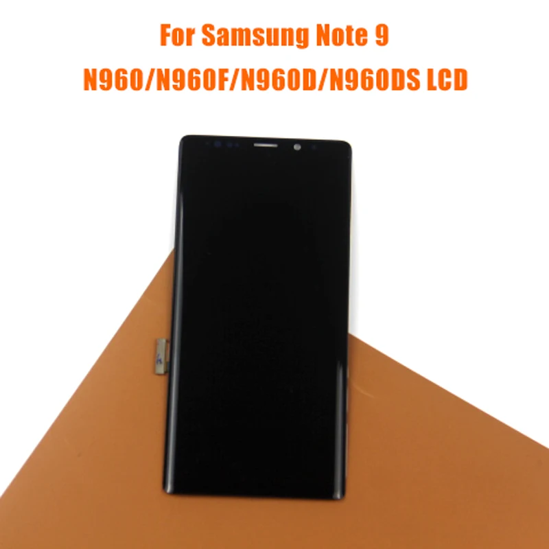 Super AMOLED для samsung Galaxy Note 9 Lcd дисплей кодирующий преобразователь сенсорного экрана в сборе N960 N960F N960D N960DS lcd с рамкой - Цвет: Note 9 No Frame