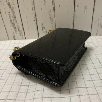 

Women's New Luxury Fashion Designer Temperament Alligator Pattern Vintage Shoulder Bag Gold Chain Flap Crossbody Bag Handbag