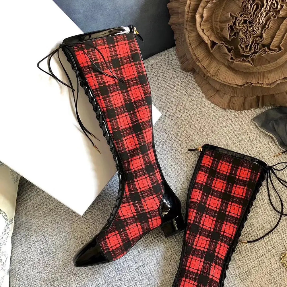 

20190926005 2019 luxury brand boots designer genuine leather runway female Europe brand top quality