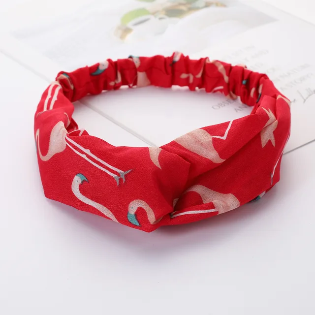 Women Cross Solid color Hair Bands Girls Print Flower Headbands Fashion Turban Make up Hair Accessories FD127 HLN1