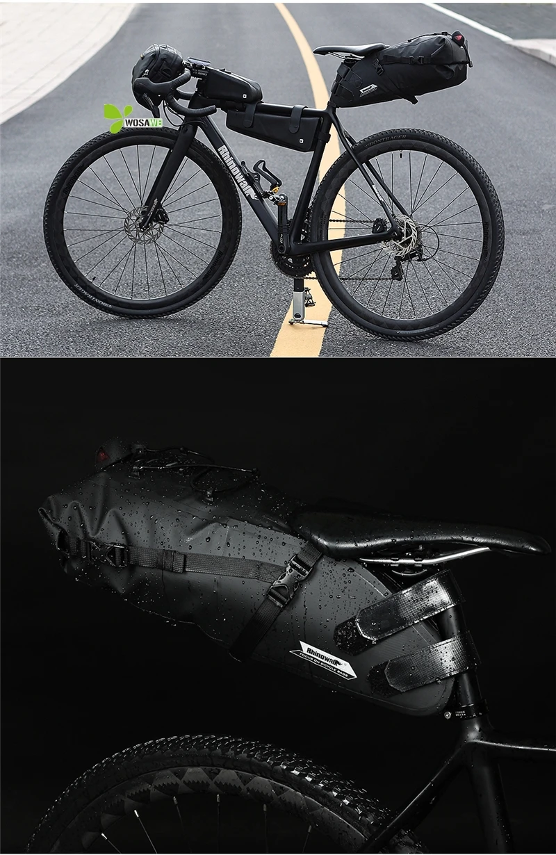 Полностью водонепроницаемая велосипедная седельная сумка из ПВХ, велосипедная сумка для сидения, велосипедная сумка для хвоста, заднее Велосипедное снаряжение, портативная посылка для инструментов