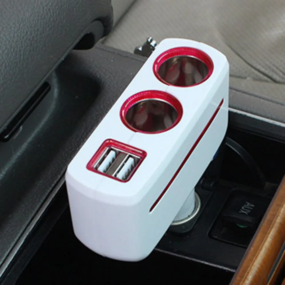 Универсальный 2 способа автомобильный Автомобильный прикуриватель двойной USB зарядное устройство адаптер питания от сети 2.1A/1.0A 80 Вт сплиттер зарядное устройство 12 В