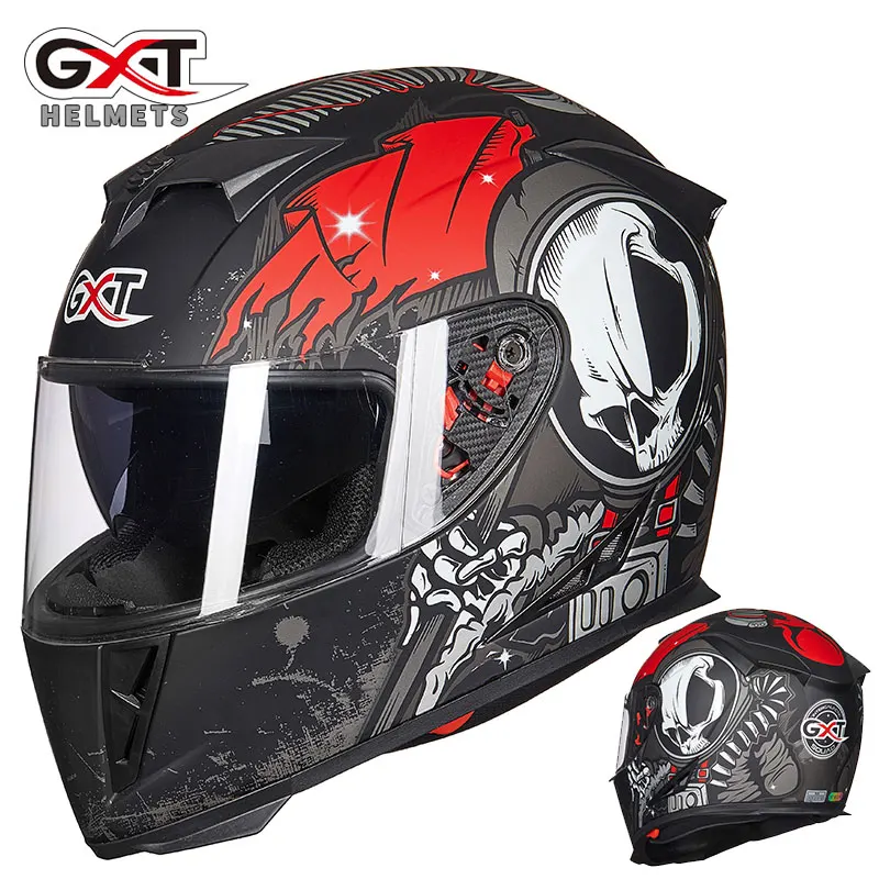 Новый Зимний GXT 358 с двойными линзами мотоциклетный шлем ABS рыцарь защитные шлемы