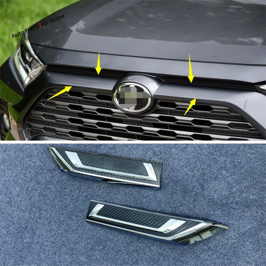 Yimaautotrims Передняя Центральная решетка радиатора гриль Панель Накладка для TOYOTA RAV4