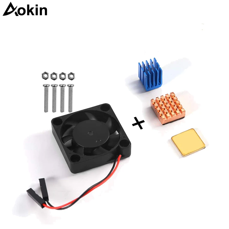 Для Raspberry Pi вентилятор Радиатор Комплект охлаждающий охладитель 3/2 Модель B +