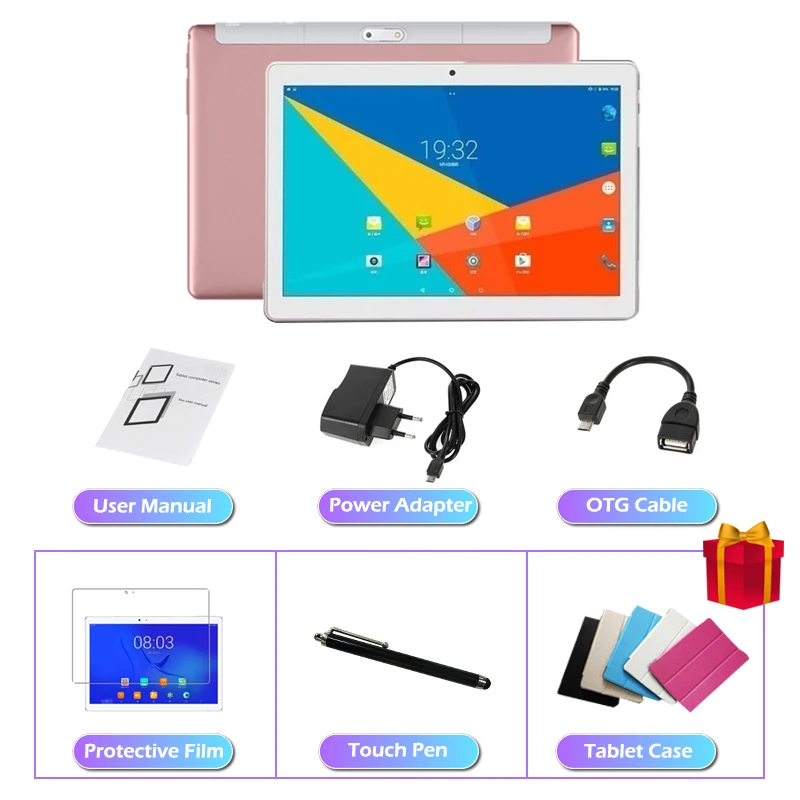 News Tablet10.1 Inch Android 9.0 Tablets PC  Buletooth 4G Network AI Speed-up Dual SIM Dual Camera WIFI + GPS 4G Gaming Tablet the newest tablet Tablets