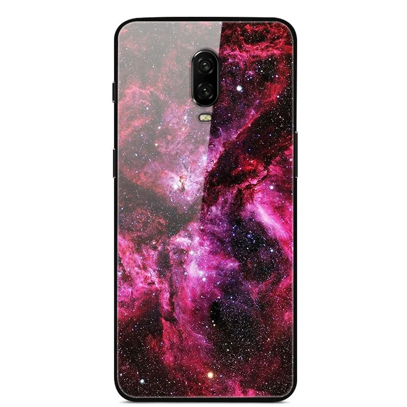 5 Закаленное стекло Чехол для Oneplus 6T Чехол One plus 6T Силиконовая рамка Жесткий ПК Красочная задняя крышка Для Oneplus 6T 1+ 6T Чехол для телефона - Цвет: 5