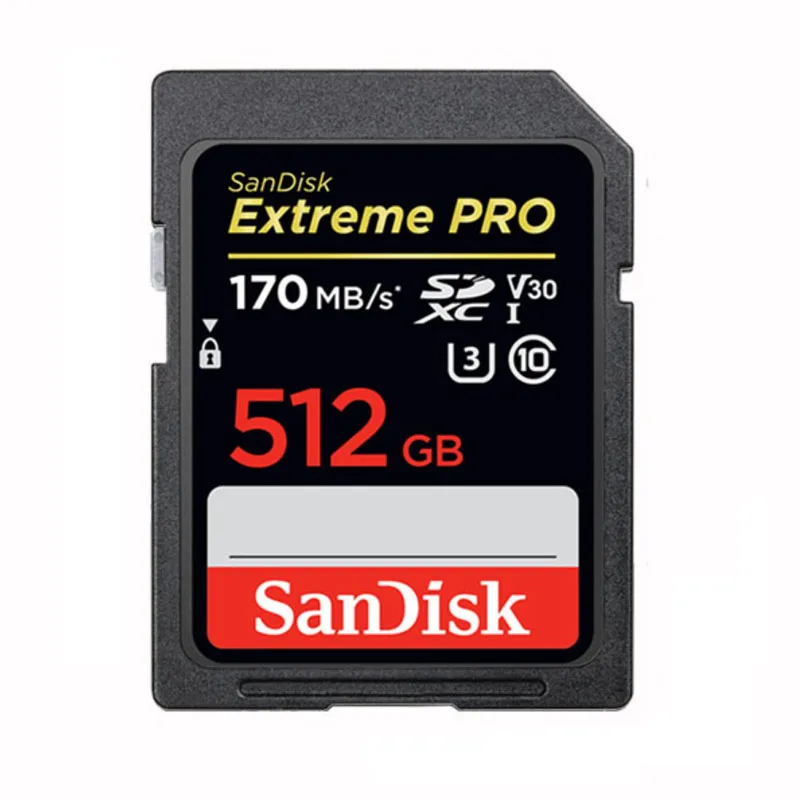 SanDisk Extreme Pro/Ultra sd-карта 32 Гб 128 Гб 64 Гб 256 ГБ 512 ГБ 16 ГБ U3/U1 карта памяти 32 64 128 ГБ флеш-карта SD память SDXC SDHC - Емкость: SDXXY-512G