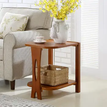 

American Simple Modern Side Table Sofa Small Coffee Table Living Room Table Nordic Solid Wood Corner Side Cabinet