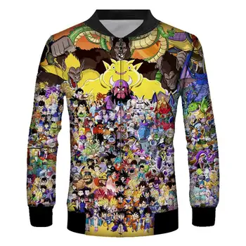 

Brand 2019jacket Men Dragon Ball Coat Casual Male Jacket Moleton Masculino Slim 3D Mens Sweatshirts Hip Hop plus-size 5XL