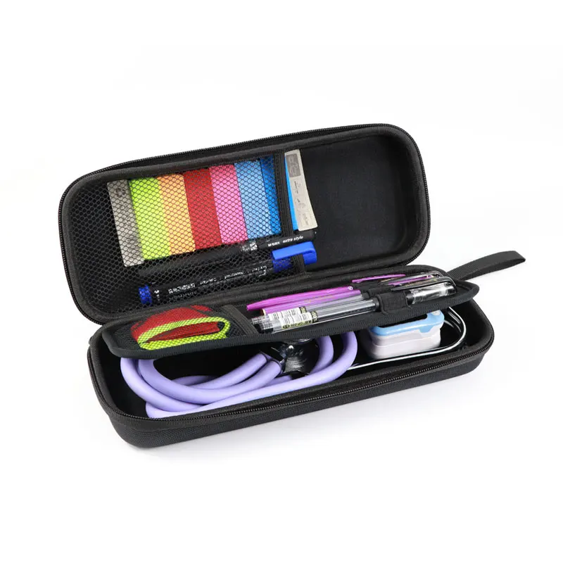 Футляр пластиковый(ЭВА)-Портативный стетоскоп для переноски чехол сумка чехол для 3 м Littmann Classic III/Melo III MDF/АЦП/Omron и другие аксессуары - Color: Style 1