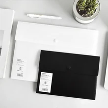 A3/A4/A5 Size Envelope Folder PP Plastic Storage Pouch Holder Paper Document File Folder Organizer Bag with Snap Button Closure