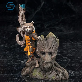 

Strongwell Rocket Raccoon Tree Man Model Baby Groot Doll Guardians Groot The Galaxy Decoration Figurine Kids Toy