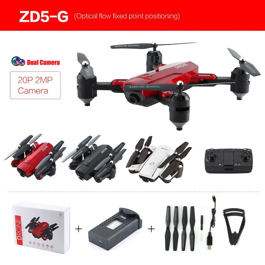 

ZD5-G GPS Folding RC Drone with Dual Camera Gesture Po Remote Control Toy Machine Headless Mode Optical Flow Positioning