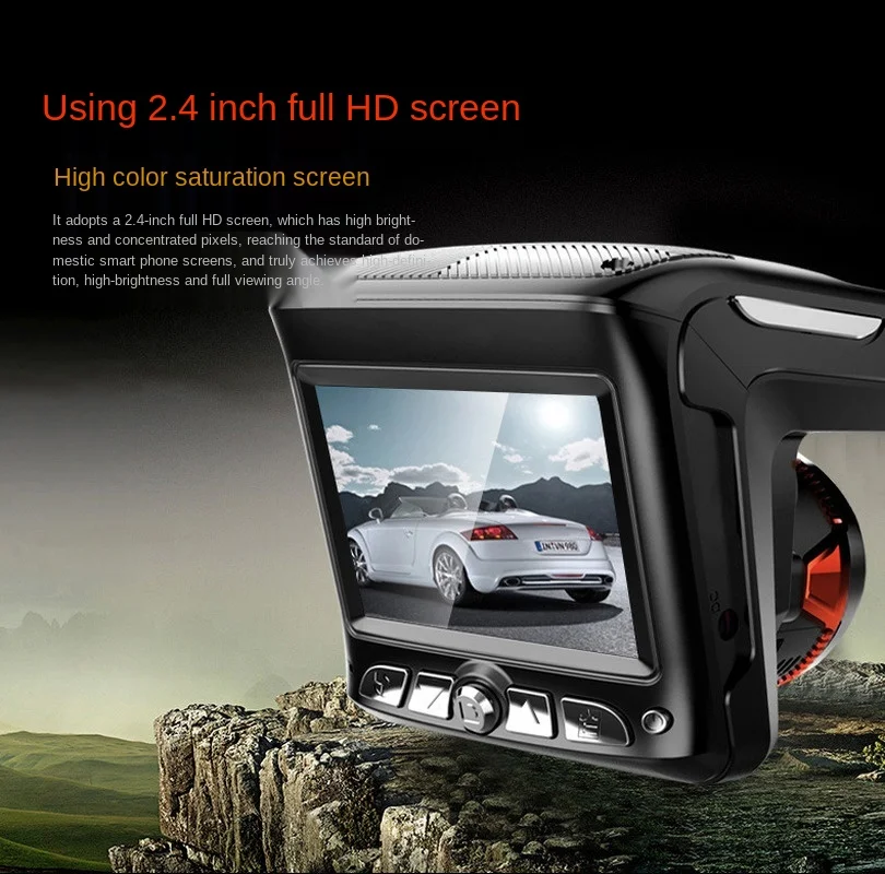 Автомобильный видеорегистратор с одним и двойным объективом беспроводной