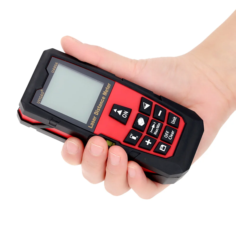 

80m Laser Rangefinder Measure Digital Laser Distance Meter Distance Area Volume Self-calibration Level Bubble