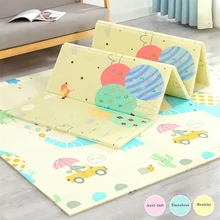 Tapis de jeu pliable pour bébé, puzzle, en Xpe, éducatif, pour enfants, pour activité d'escalade, à double face, jouets, 