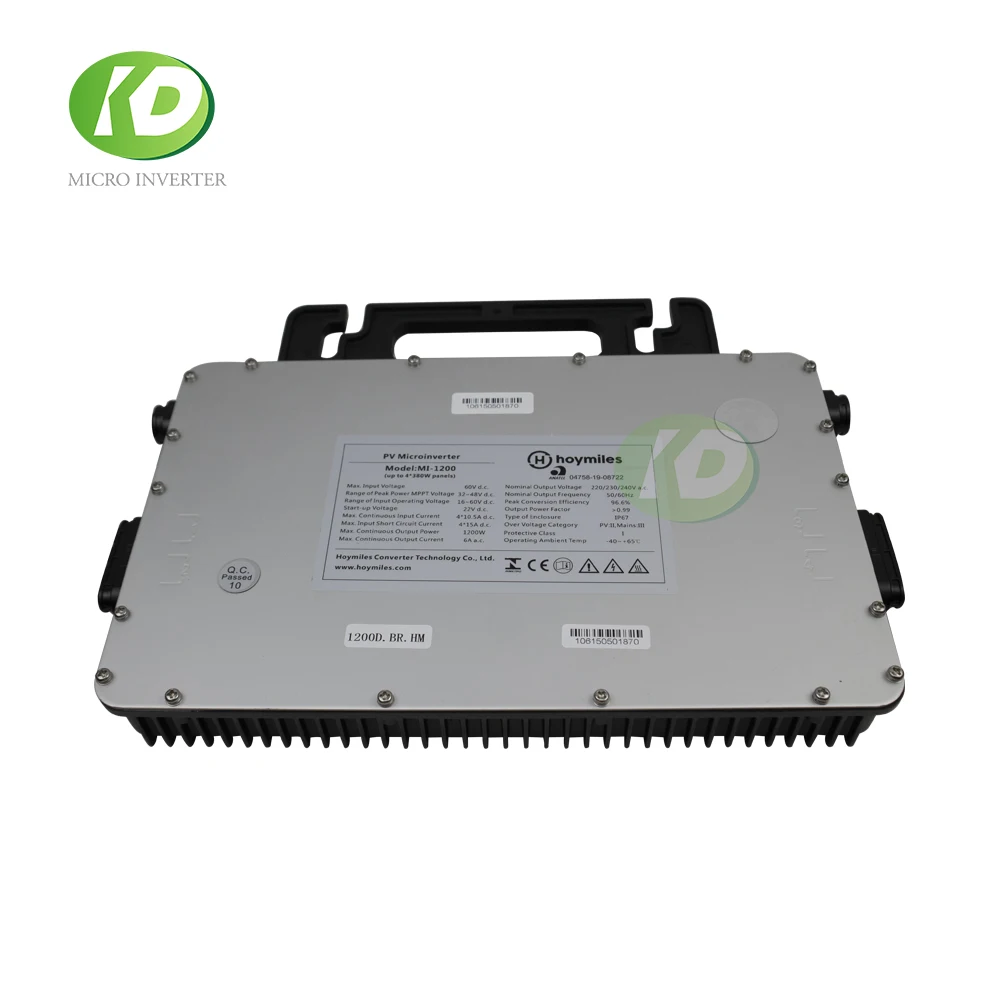 Hoymiles MI-1200 1200W MPPT Micro Solar Inverter 24/36V Grid Tie Inversor Pure Sine Wave 220VAC Shipping From Brazil afbeelding