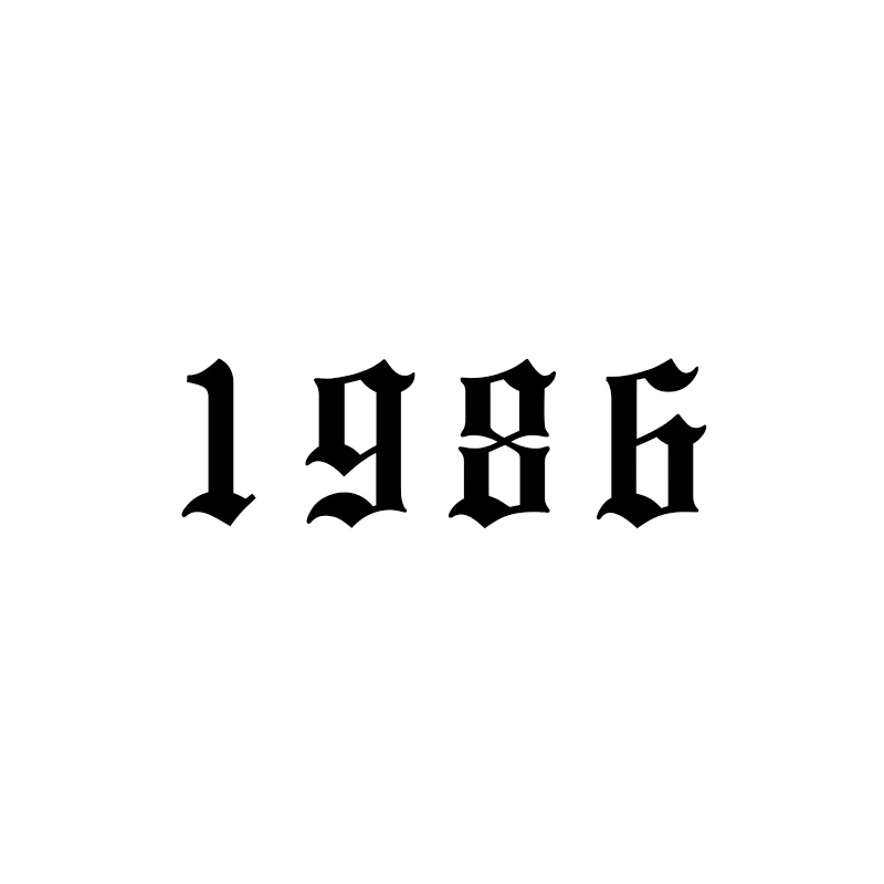 1986 Нержавеющая сталь кольца для Для женщин старинном английском номер кольца Для мужчин Anillos Hombre ювелирные изделия Год 1997 1998 1999 Для мужчин кольцо Bagues Homme - Цвет основного камня: 1986