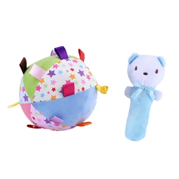 

Durable Skin-friendly Soft Comfortable Hand Jingle Bells Kids Toys Rattle Toy Infant