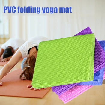 

Non Slip Fitness Exercise Loss Weight Yoga Mat Thin Home Gym Folding Indoor Sports 4mm Extra Large Pilates Pad Body Shaping