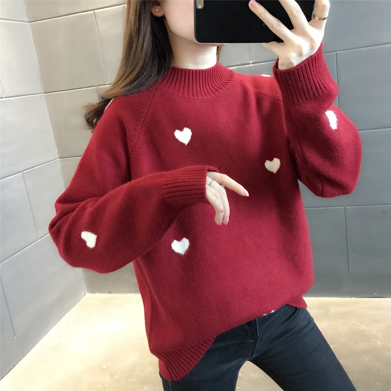 

Room 216966, 5 】 make love in row 5 half sets turtleneck sweater [1690] 47