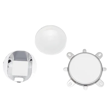 

LED Lens Optical Glass 57mm + Reflector + Fixed Bracket For 20/30/50/100W High Power Chip 10-60 degrees for Projection LED Car
