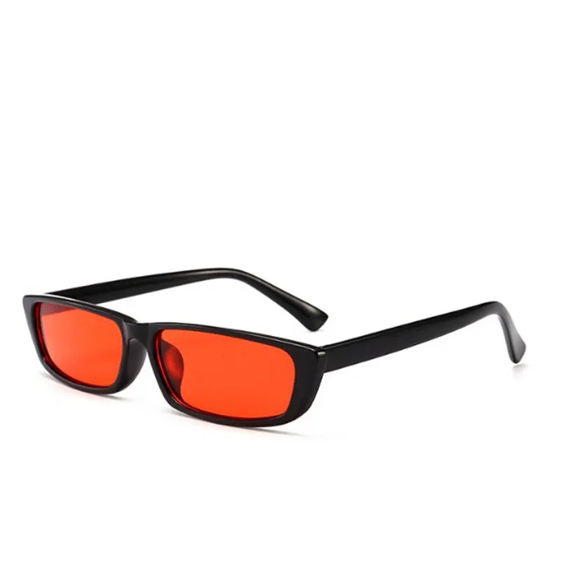 Мужские и женские Винтажные Солнцезащитные очки с небольшой оправой, очки для вождения, Ретро стиль, прямоугольные, прямоугольные, затемненные, UV400, очки, модный оттенок