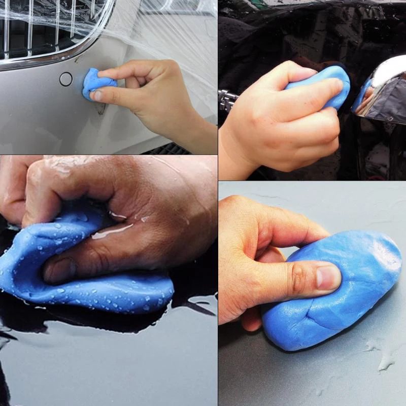 2pcs Clay Bar Car Detailing Clay,2 X180g Auto Magic Clay Bar With Cleaning  And Adsorption Capacity For Car, Glassblue