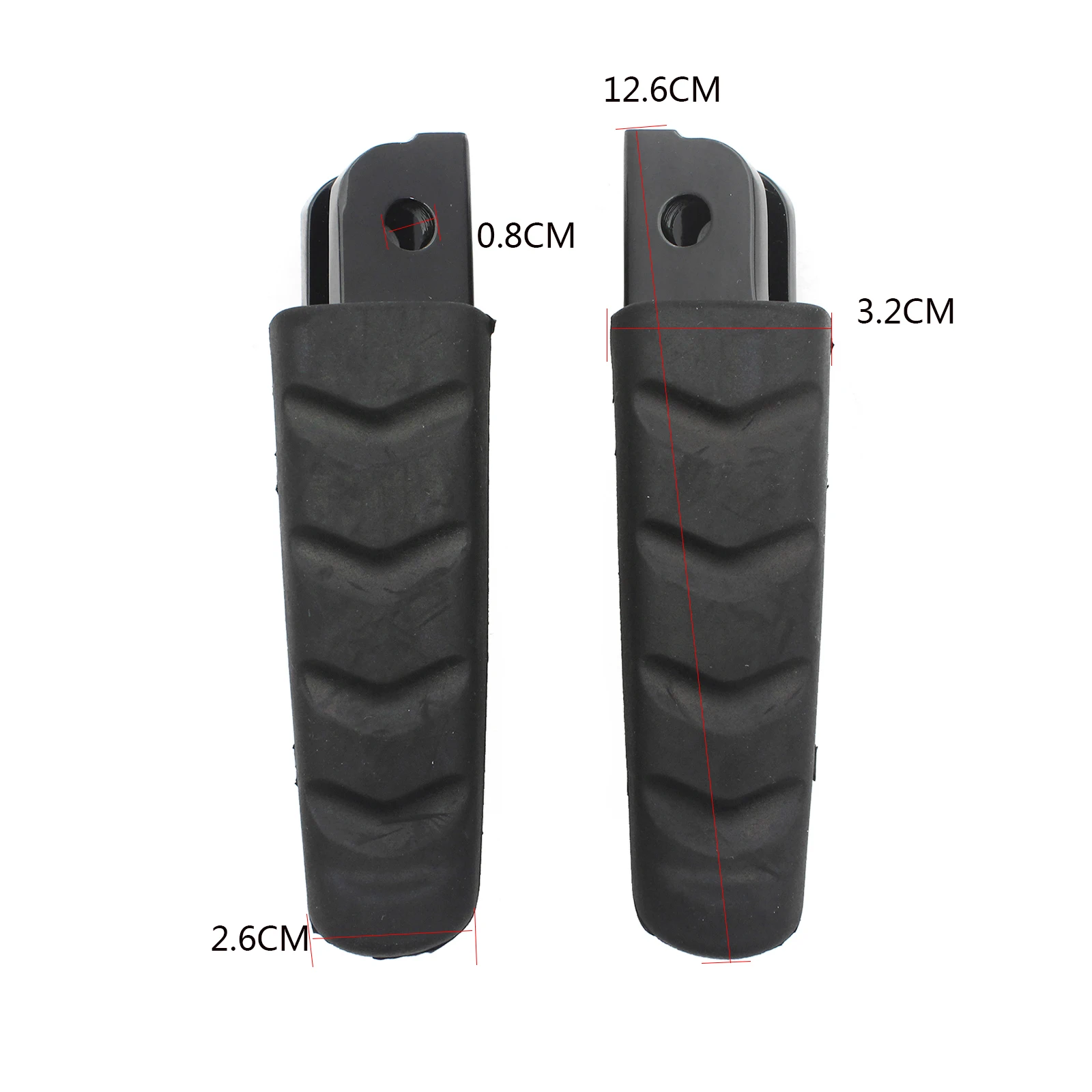 Foot Pegs Front Pedals Footpeg Footrest Rubber For BMW F800GT/ST/S F900R/XR M1000XR/S1000XR R1200RS/ST R Nine T R1250R/RS BLack motorcycle accessories motorcycle footrests motorcycle foot pedals