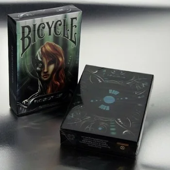 

Bicycle Robotics Playing Cards Robot Deck Poker Size USPCC Custom Limited Edition Magic Cards Magic Tricks Props for Magician