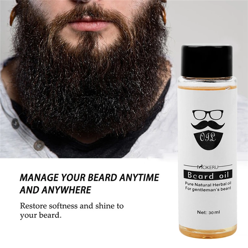 30 мл органическое масло для бороды мужское масло для роста бороды смягчает рост волос питательный усилитель бороды масло для усов несмываемый кондиционер уход